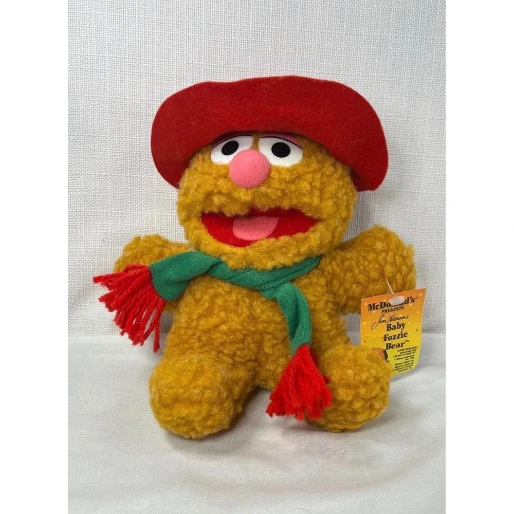 Vintage 1988 McDonald's Muppet Babies Plush Baby Fozzie Bear & Baby Miss Piggy